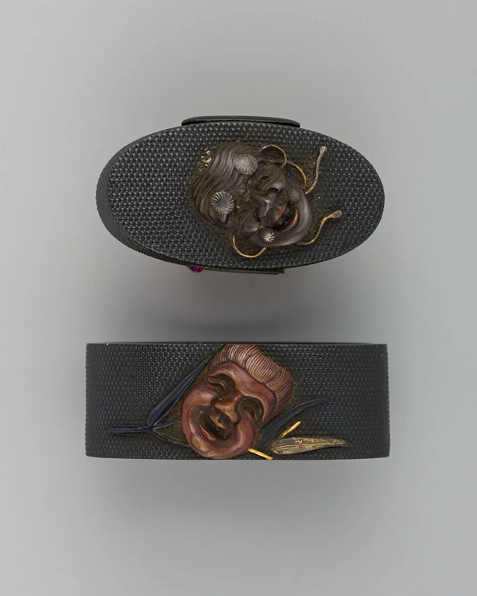 Sword-Hilt Collar and Pommel (Fuchigashira) — Unknown