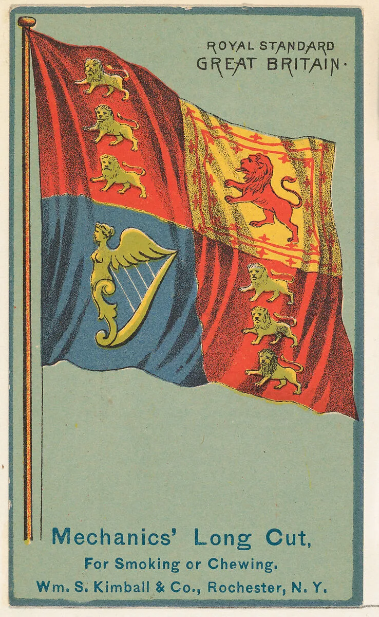 Naval Standard, Great Britain, from the National Flags series (N195) issued by Wm. S. Kimball & Co. — William S. Kimball & Company