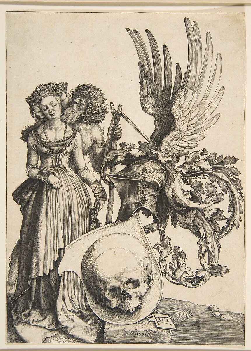 Coat of Arms with a Skull — Albrecht Dürer