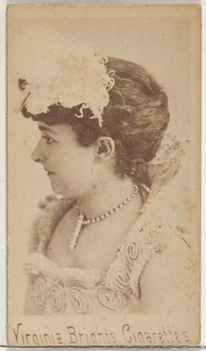From the Actors and Actresses series (N45, Type 5) for Virginia Brights Cigarettes — Allen & Ginter