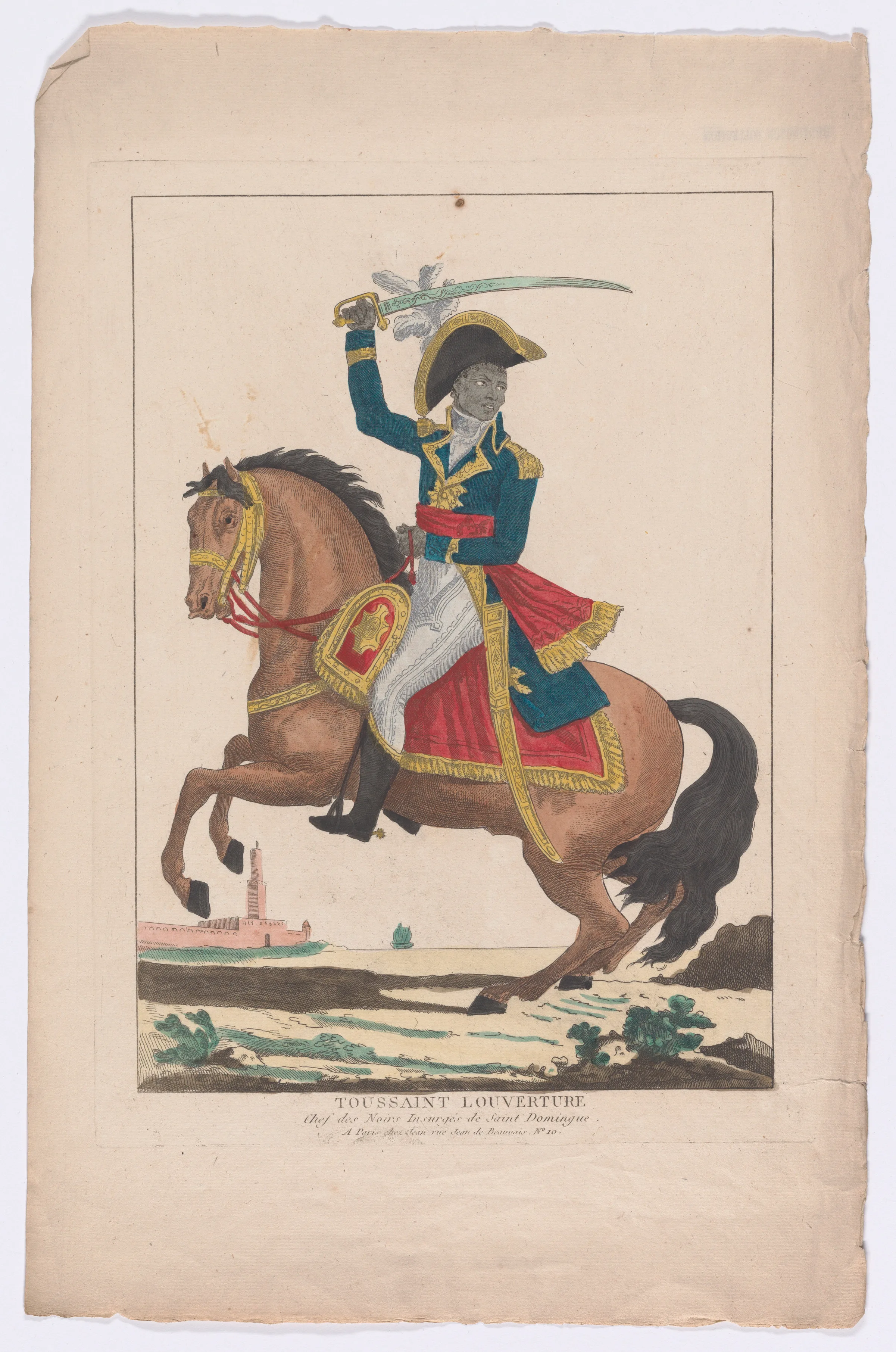 Toussaint Louverture on Horseback — Anonymous, French, 19th century|Toussaint Louverture
