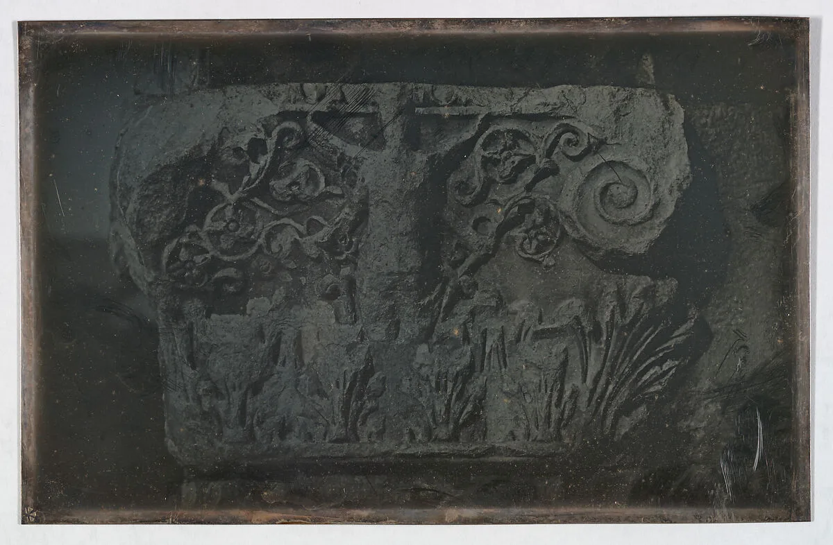 Capital, Greco-Roman Theater, Miletus (71. Milet. Théatre ant. chap.) — Joseph-Philibert Girault de Prangey