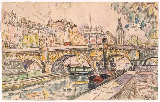 Tugboat at the Pont Neuf, Paris