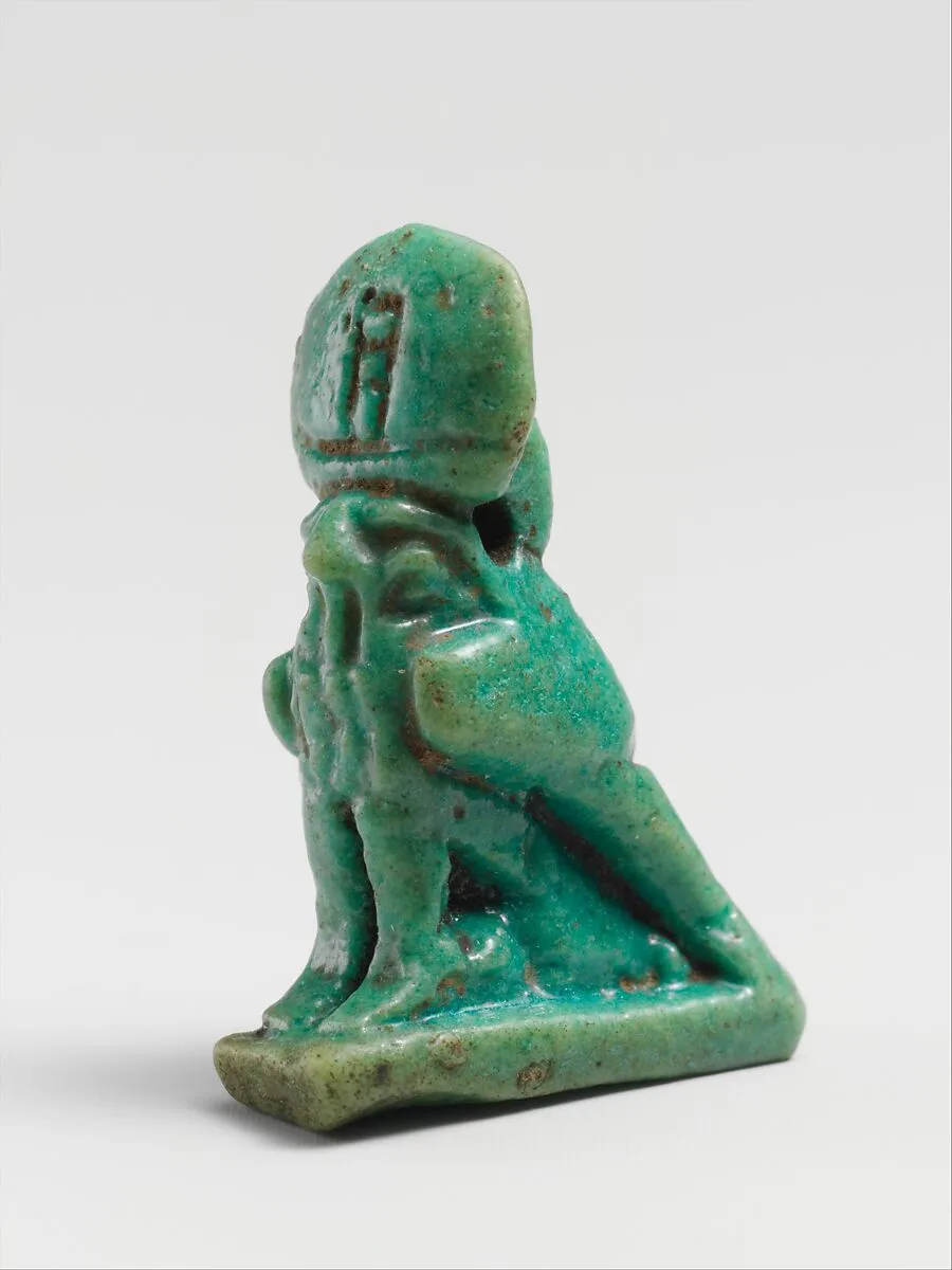 Faience amulet of Ra Horakhty — Unknown