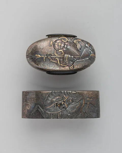 Sword-Hilt Collar and Pommel (Fuchigashira) — Unknown