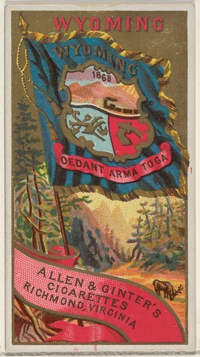 Wyoming, from Flags of the States and Territories (N11) for Allen & Ginter Cigarettes Brands