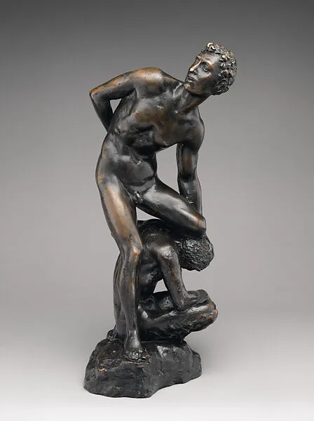 Renaissance-style statuette group of Victory of Virtue over Vice — Unknown