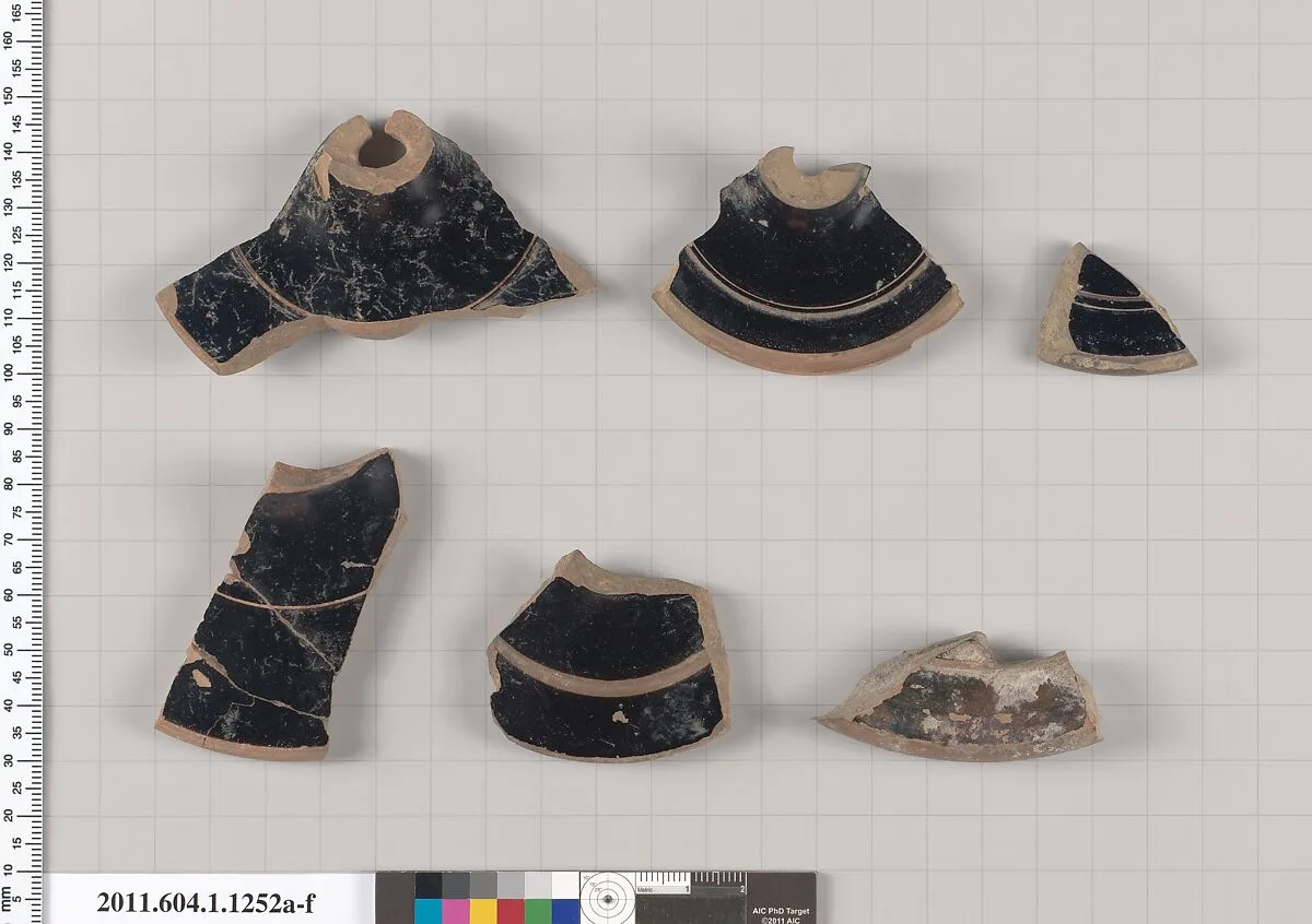 Terracotta fragments of kylikes (drinking cups) — Unknown