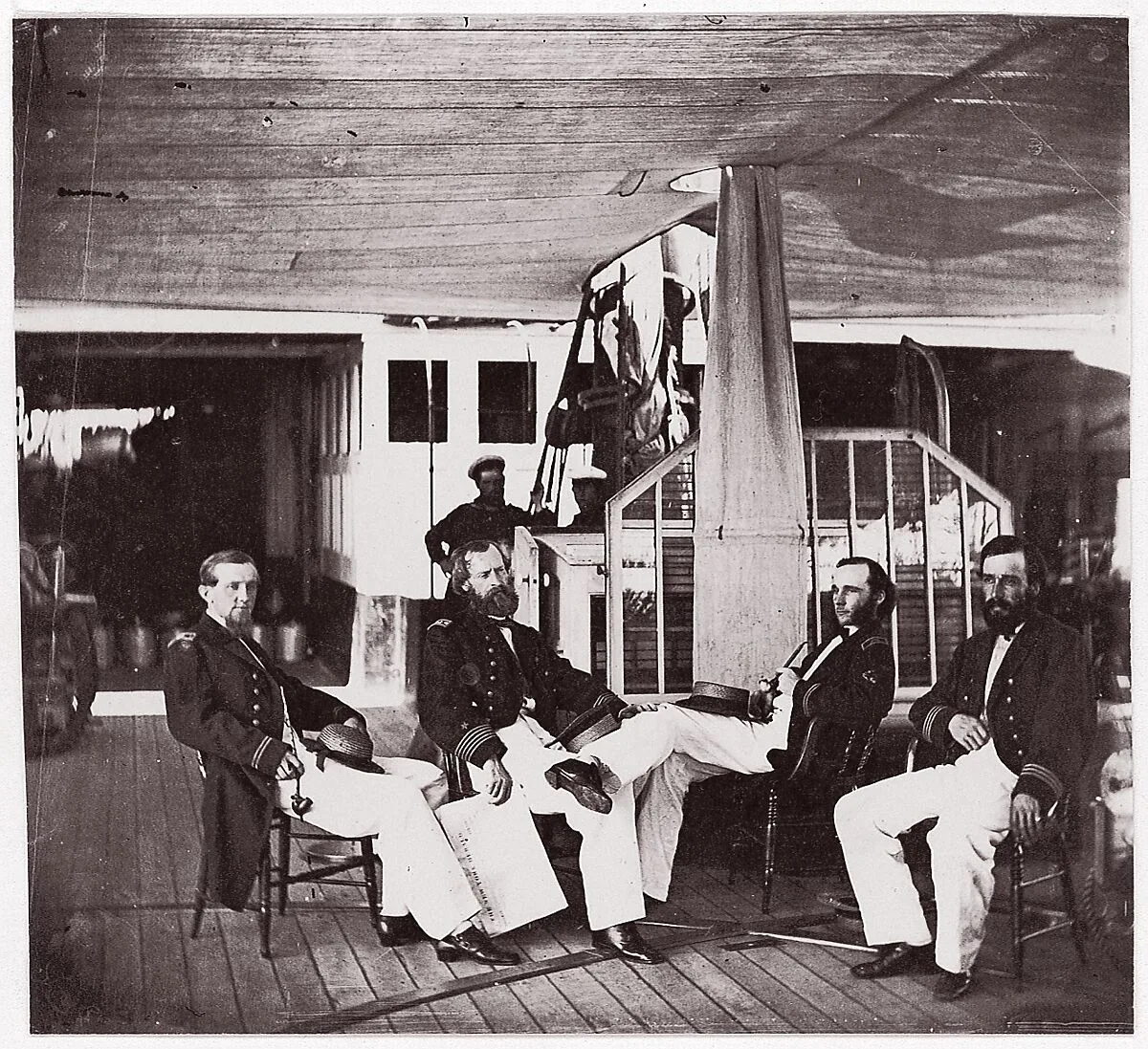 Officers of U.S.S. Hunchback — Mathew B. Brady|Unknown