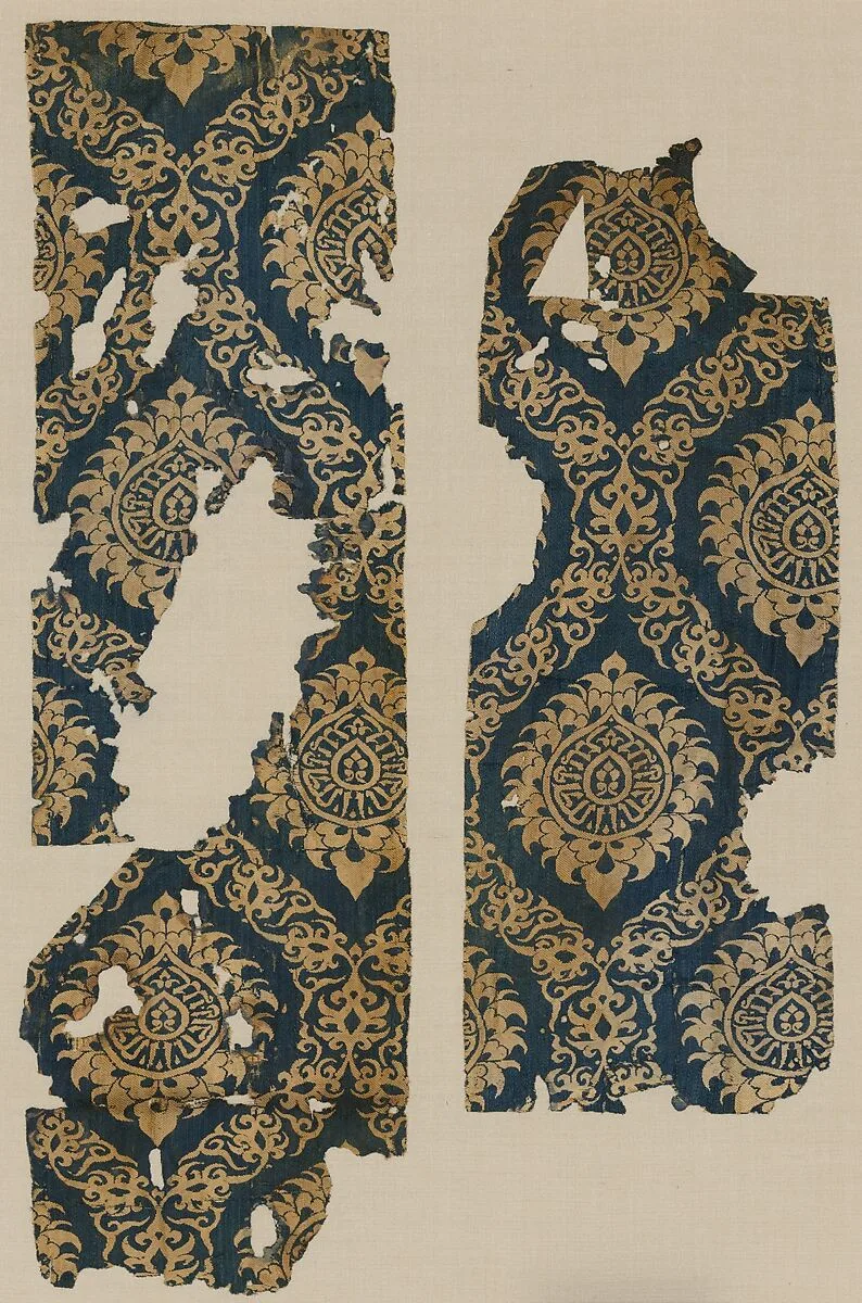 Textile Fragment with Ogival Pattern — Unknown