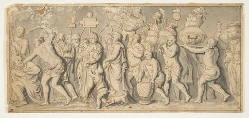 Design for a Roman Procession