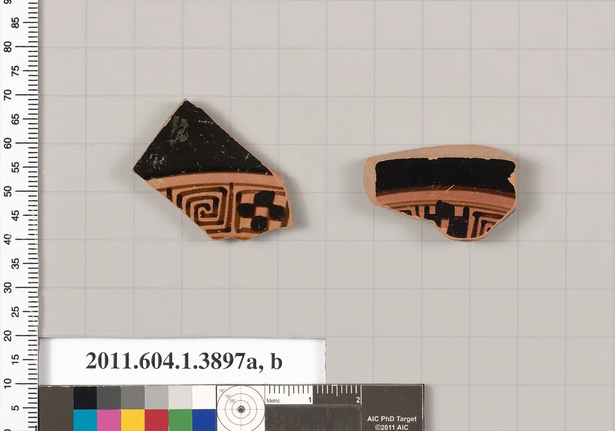 Terracotta fragments of kylikes (drinking cups) — Unknown