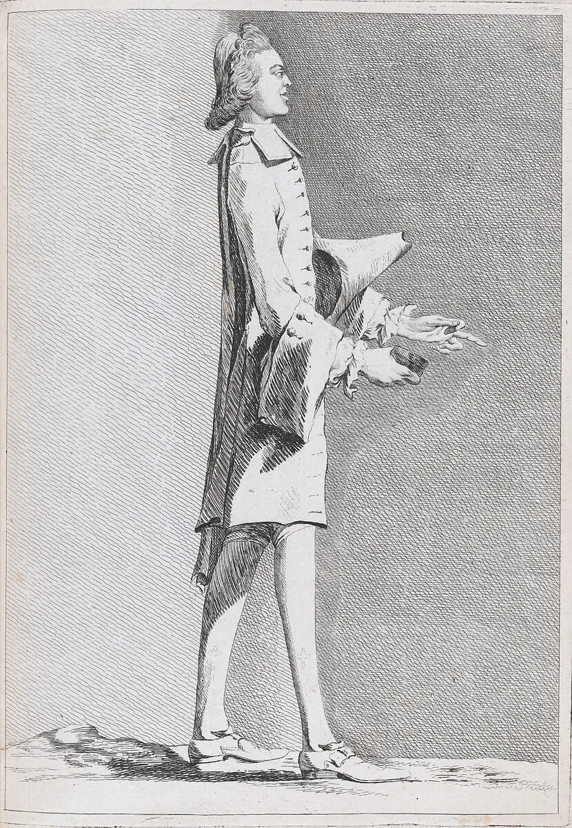 Abbot Emeric Brulon (?), pl. XI from "Recueil de caricatures" — Jacques François Joseph Saly|Ange-Laurent de La Live de Jully