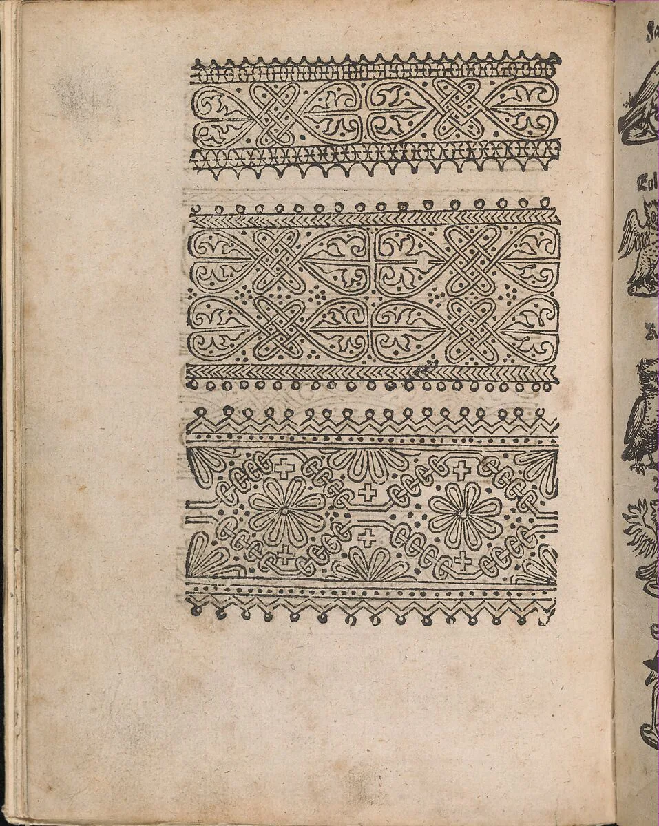 Modelbuch aller Art Nehens vn Stickens (Page 12v) — Christian Egenolff