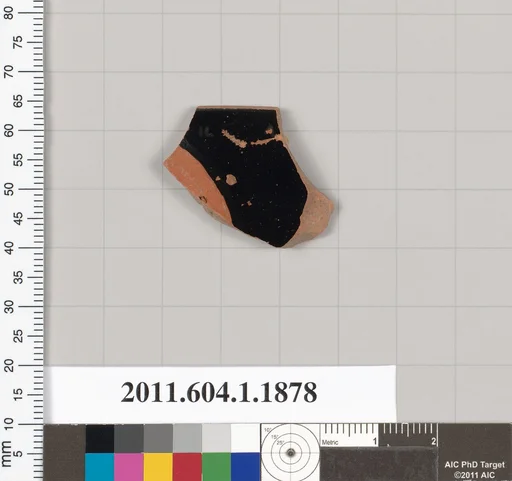 Terracotta rim fragment of a kylix (drinking cup)