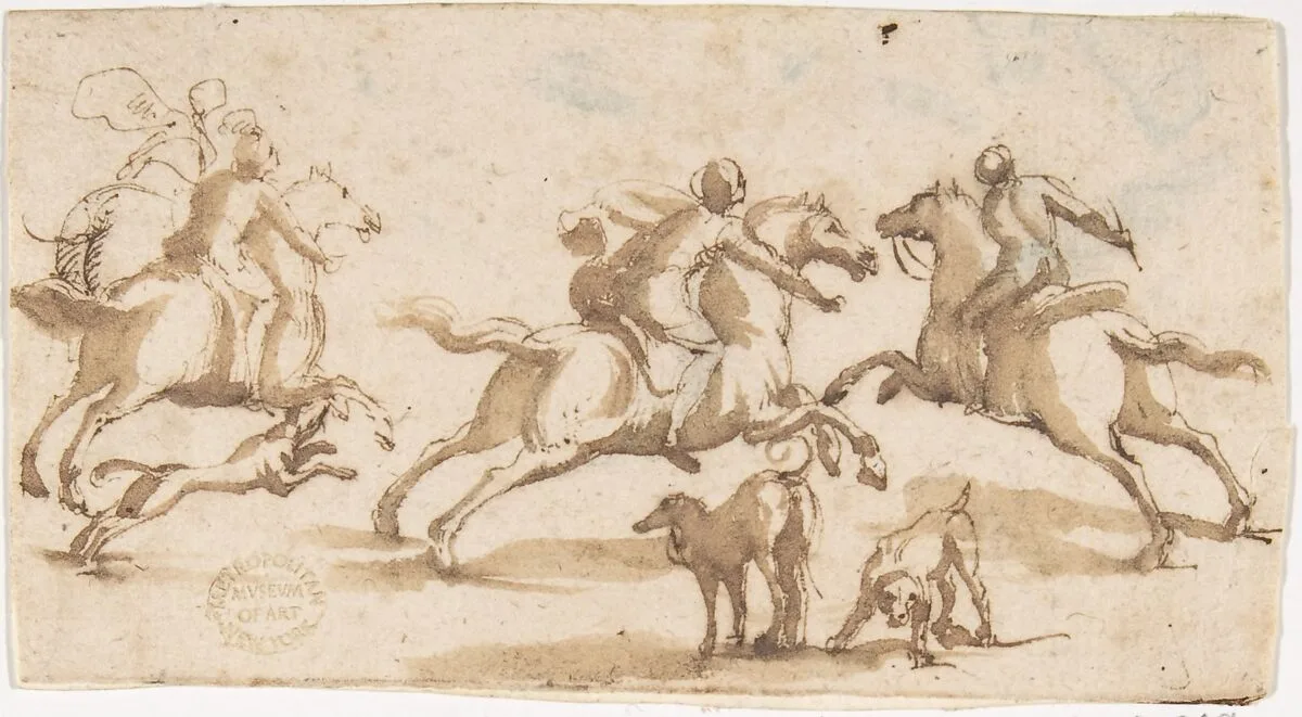 Horsemen Hunting — Francesco Allegrini