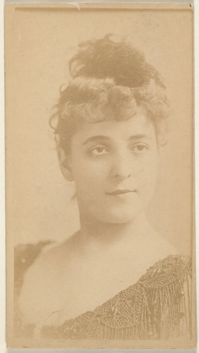 Portrait of actress, from the Actresses series (N668) — Unknown