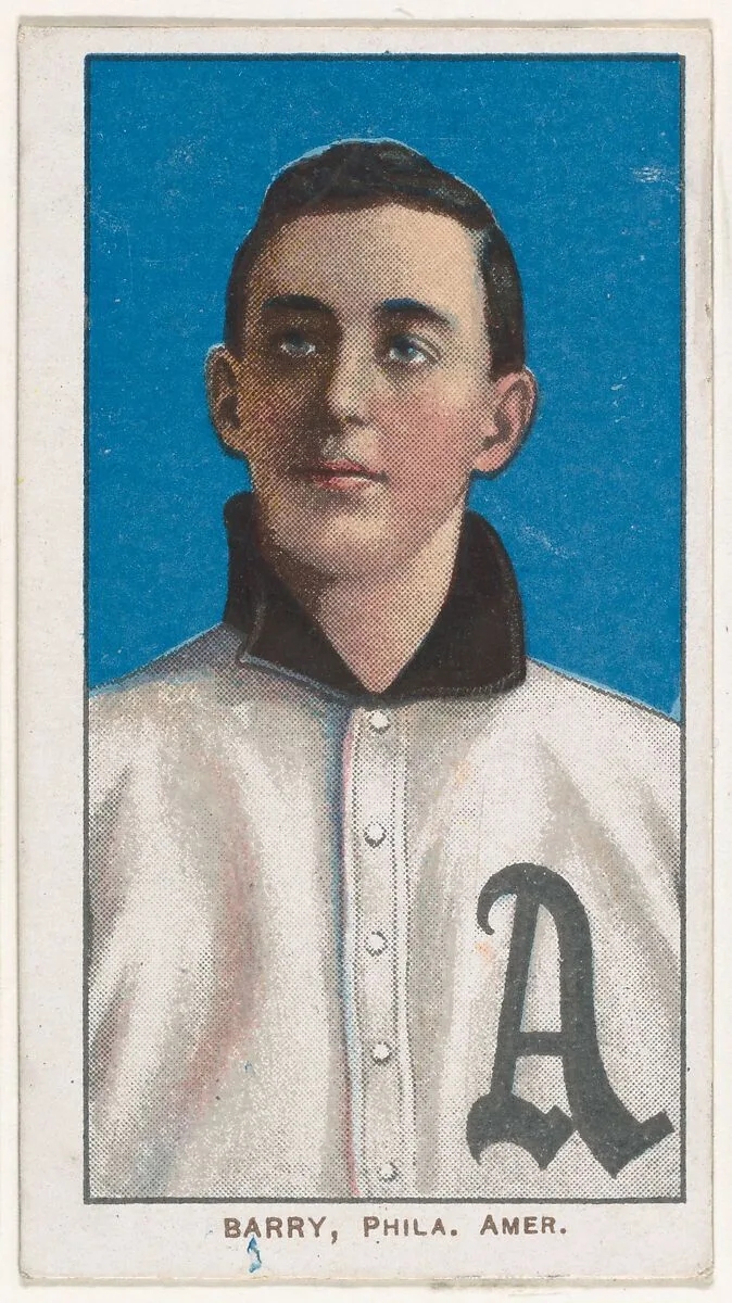 Barry, Philadelphia, American League, from the White Border series (T206) for the American Tobacco Company — American Tobacco Company