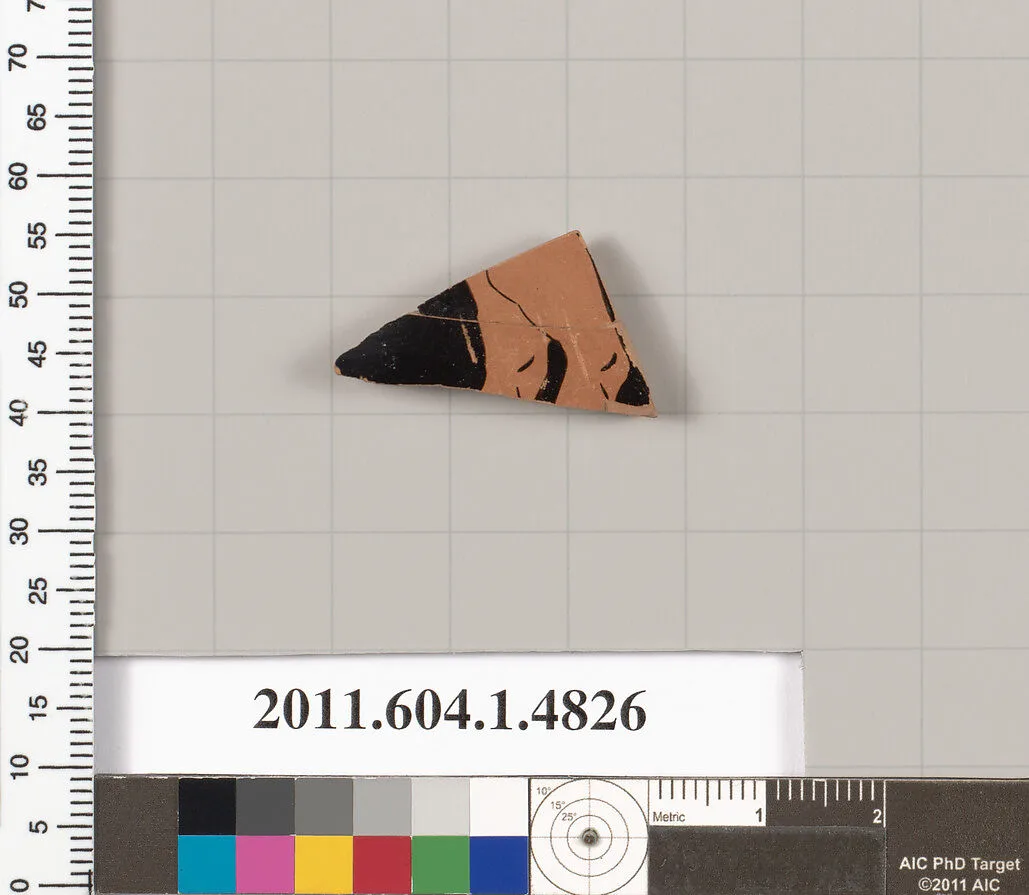 Terracotta fragment of a kylix (drinking cup) — Unknown