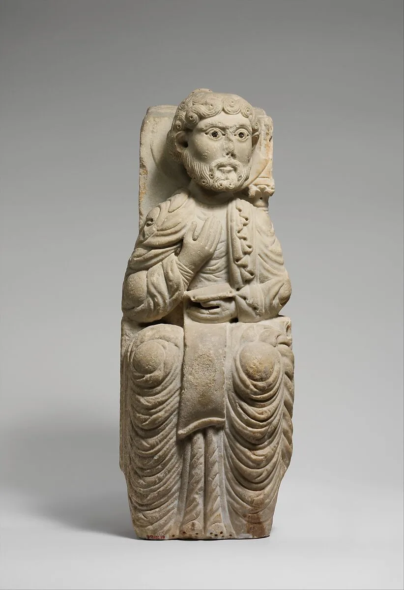 Seated Figure (Prophet or Apostle) — Master of Santa Maria la Bianca