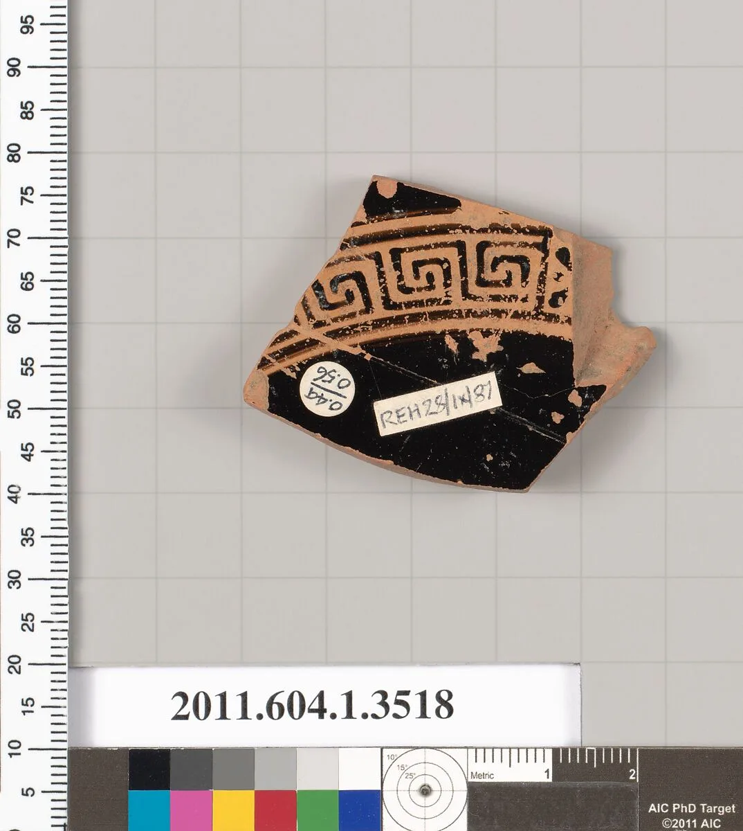 Terracotta fragment of a kylix (drinking cup) — Unknown