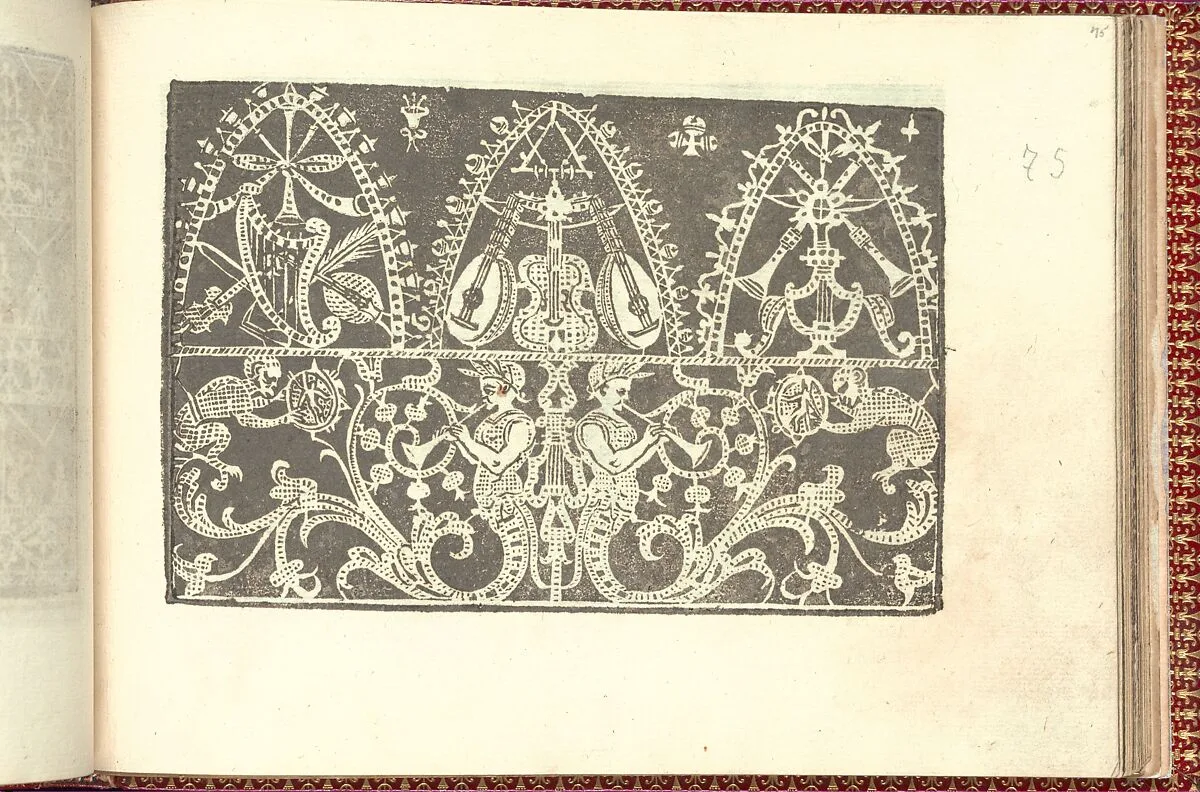 Corona delle Nobili et Virtuose Donne: Libro I-IV, page 75 (recto) — Cesare Vecellio