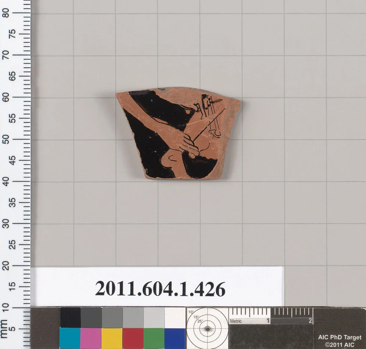 Terracotta fragment of a kylix (drinking cup) — Unknown