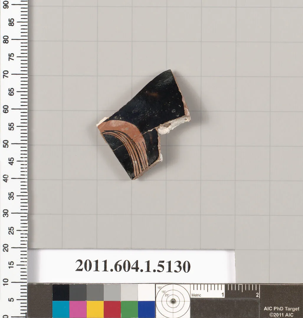 Terracotta fragment of a kylix (drinking cup) — Unknown