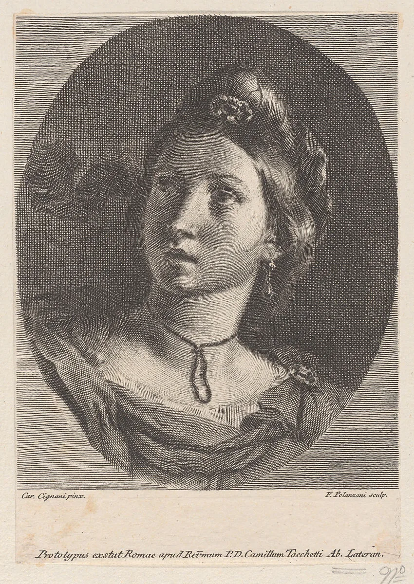 Head of a Young Woman — Carlo Cignani|Francesco Polanzani