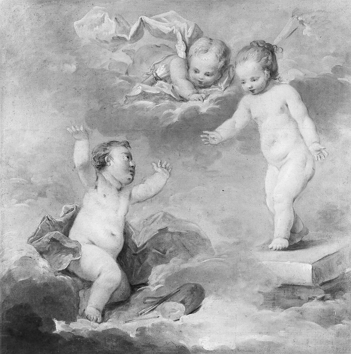 Pygmalion and Galatea as Infants — François Boucher|French Painter