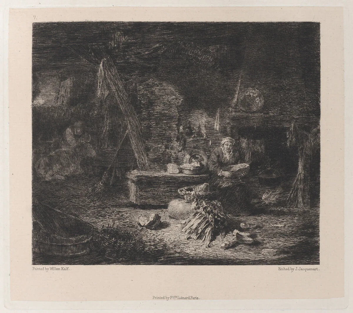 Interior of a Dutch Kitchen, after Willem Kalf — Jules-Ferdinand Jacquemart|François Liénard|P. & D. Colnaghi & Co.|Willem Kalf