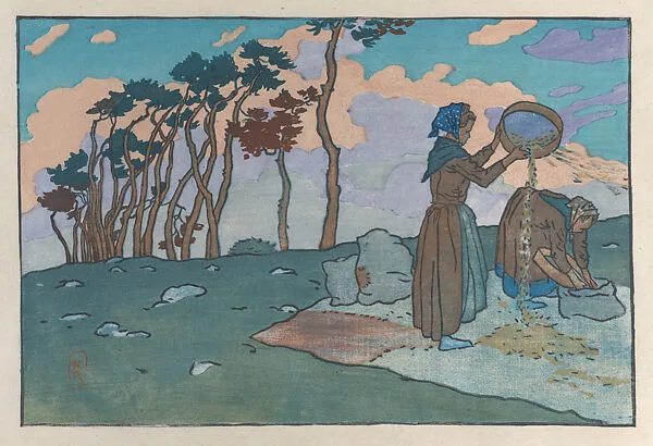 Winnowers (Loguivy) — Henri Rivière