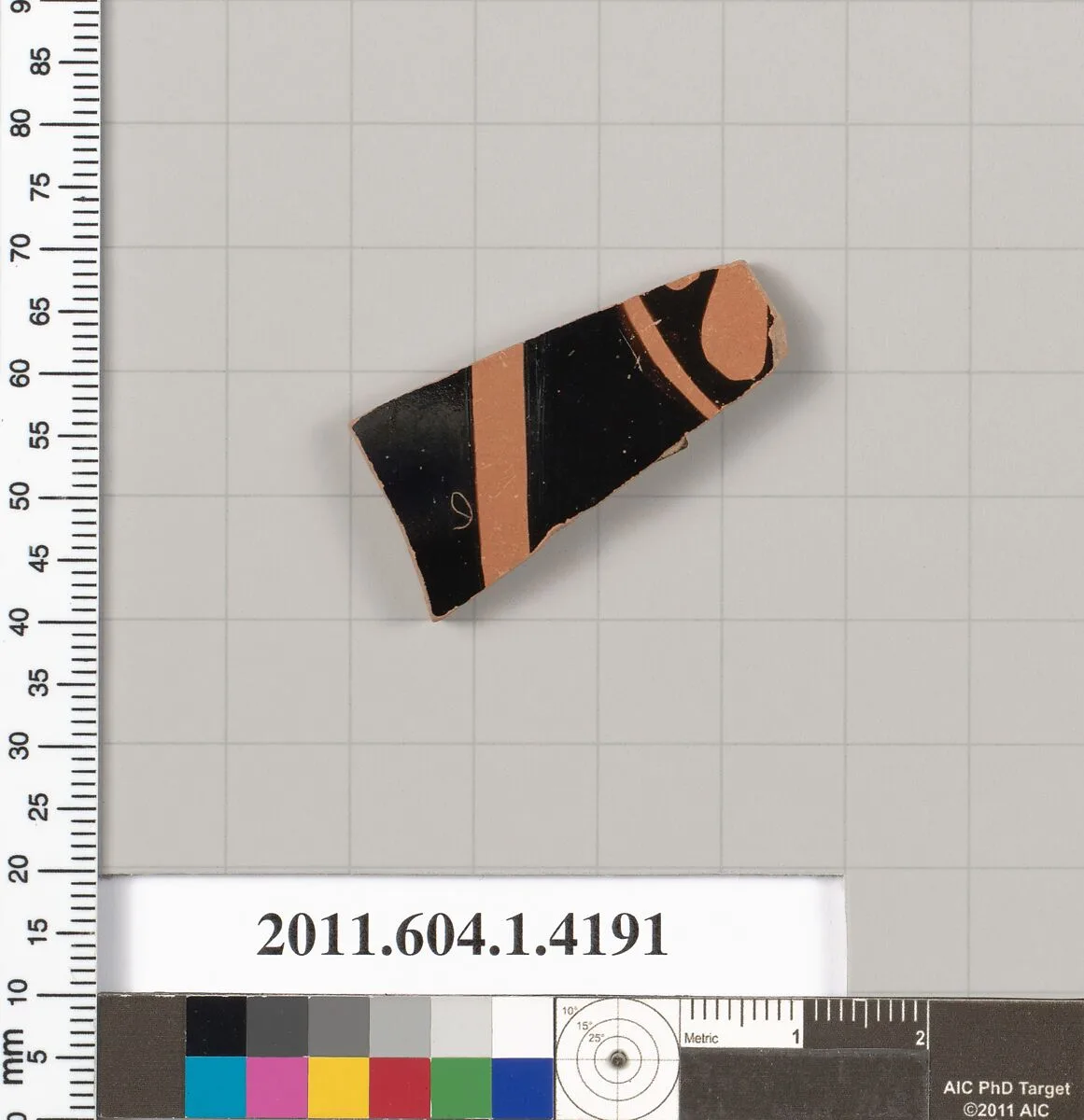 Terracotta fragment of a kylix (drinking cup) — Unknown