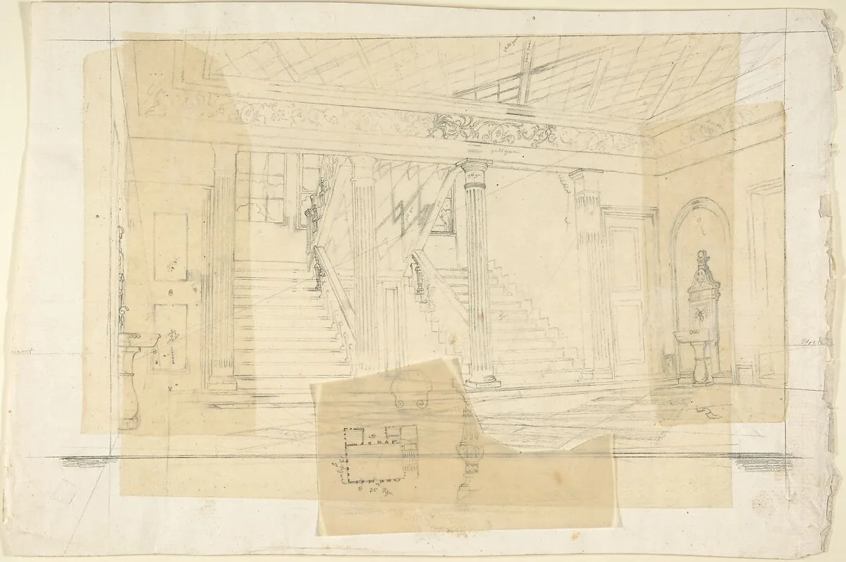 Interior of the Alhambra(?) — Franz von Hauslab the Younger