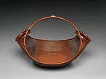 阪口宗雲斎造 「水月」果物籃|Moon Reflected on Water Fruit Tray (Kudamono-kago) — Sakaguchi Sōunsai