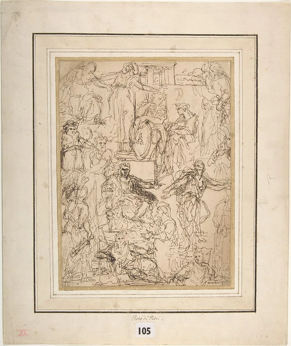 Figure Studies for a Judgment Scene — Michel Corneille the Younger