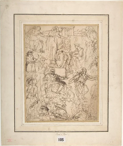 Figure Studies for a Judgment Scene