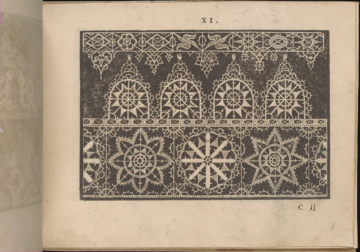 Prima Parte de' Fiori, e Disegni di varie sorti di Ricami Moderni, page 11 (recto) — Giovanni Battista Ciotti|Francesco de' Franceschi