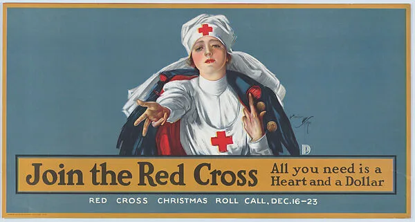 Join the Red Cross, all you need is a heart and a dollar — Harrison Fisher|American Red Cross|Niagara Lithograph Company