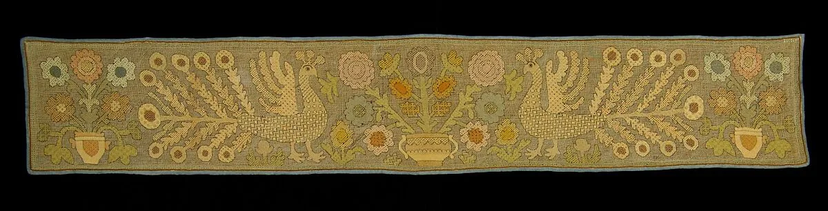Bed curtain border — Unknown