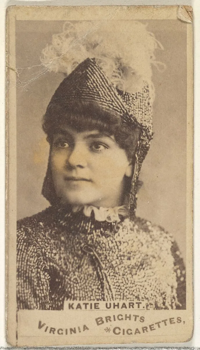 Katie Uhart, from the Actors and Actresses series (N45, Type 1) for Virginia Brights Cigarettes — Allen & Ginter