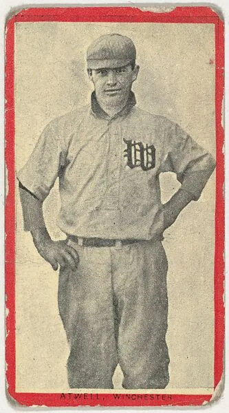 Atwell, Winchester, Blue Grass League, from the Baseball Players (Red Borders) series (T210) issued by Old Mill Cigarettes — Old Mill Cigarettes, Virginia