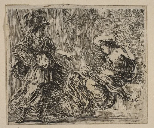 Pallas et Arachne, from 'Game of Mythology' (Jeu de la Mythologie)