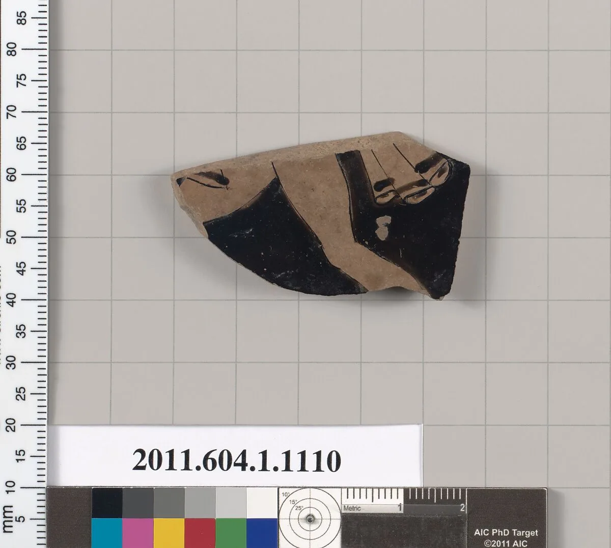 Terracotta fragment of a kylix (drinking cup) — Unknown