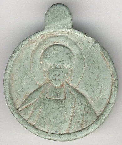 Medallion with the Head of a Saint — Unknown
