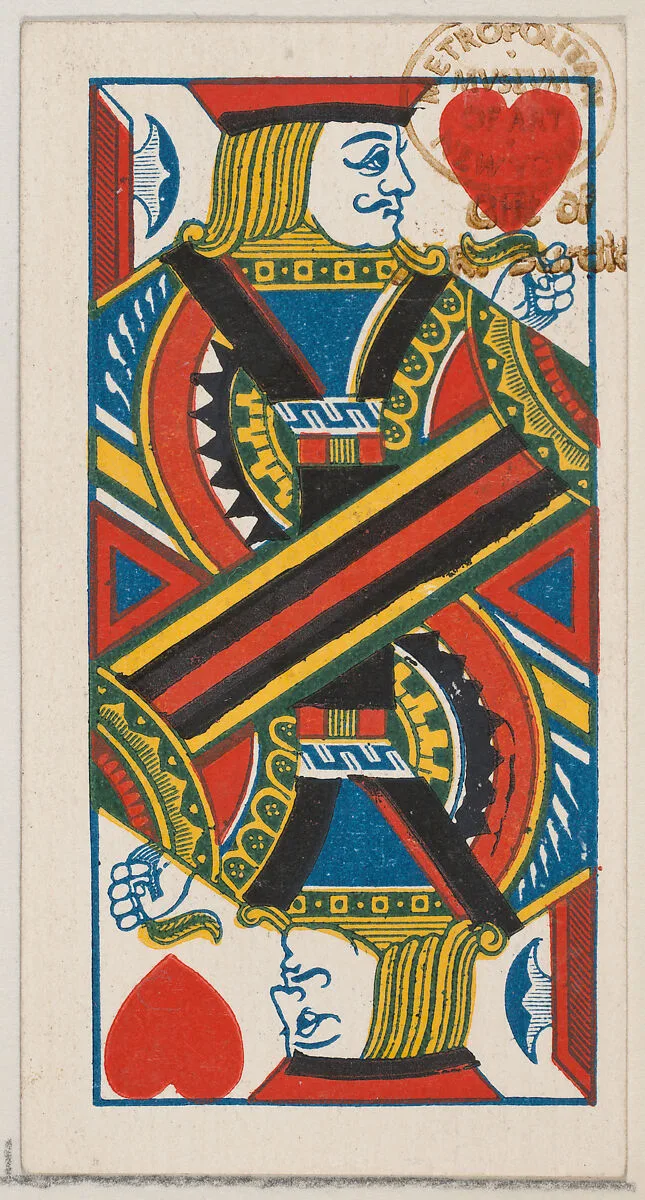 Jack of Hearts, from the Playing Cards series (N84) to promote Turkish Cross-Cut Cigarettes for W. Duke, Sons and Co. — W. Duke, Sons & Co.