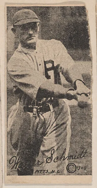 Walter Schmidt, Pitts. N.L., Baseball strip card (W572) — Unknown