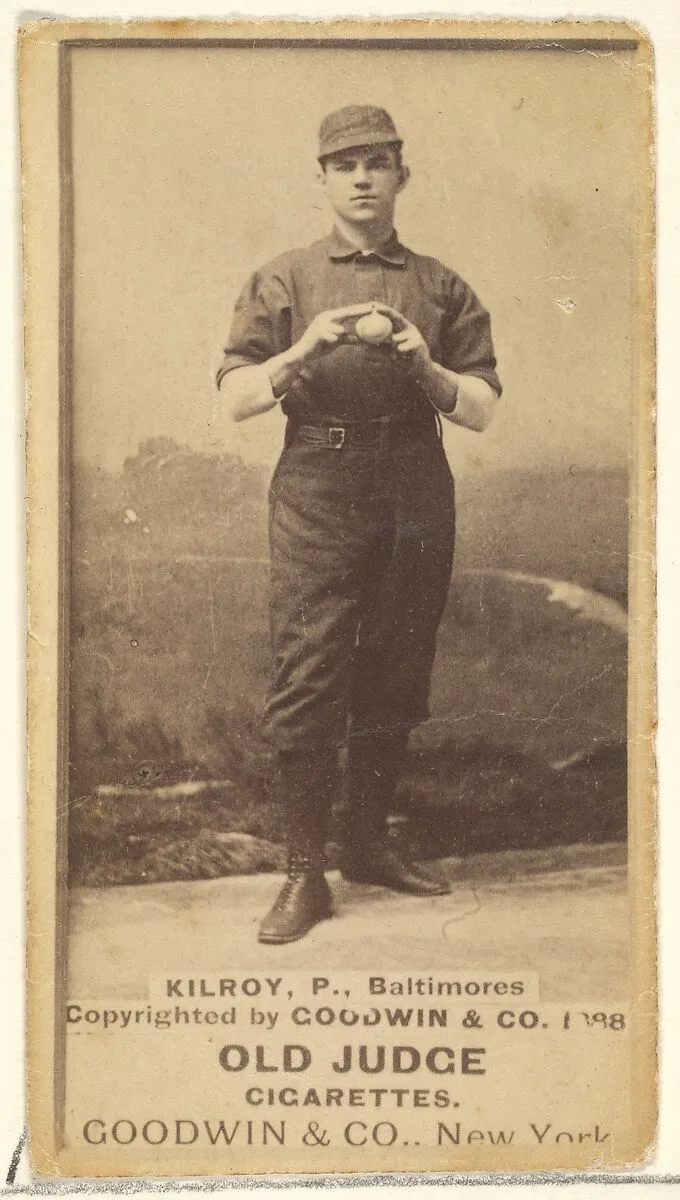 Kilroy, Pitcher, Baltimore Orioles, from the Old Judge series (N172) for Old Judge Cigarettes — Goodwin & Company