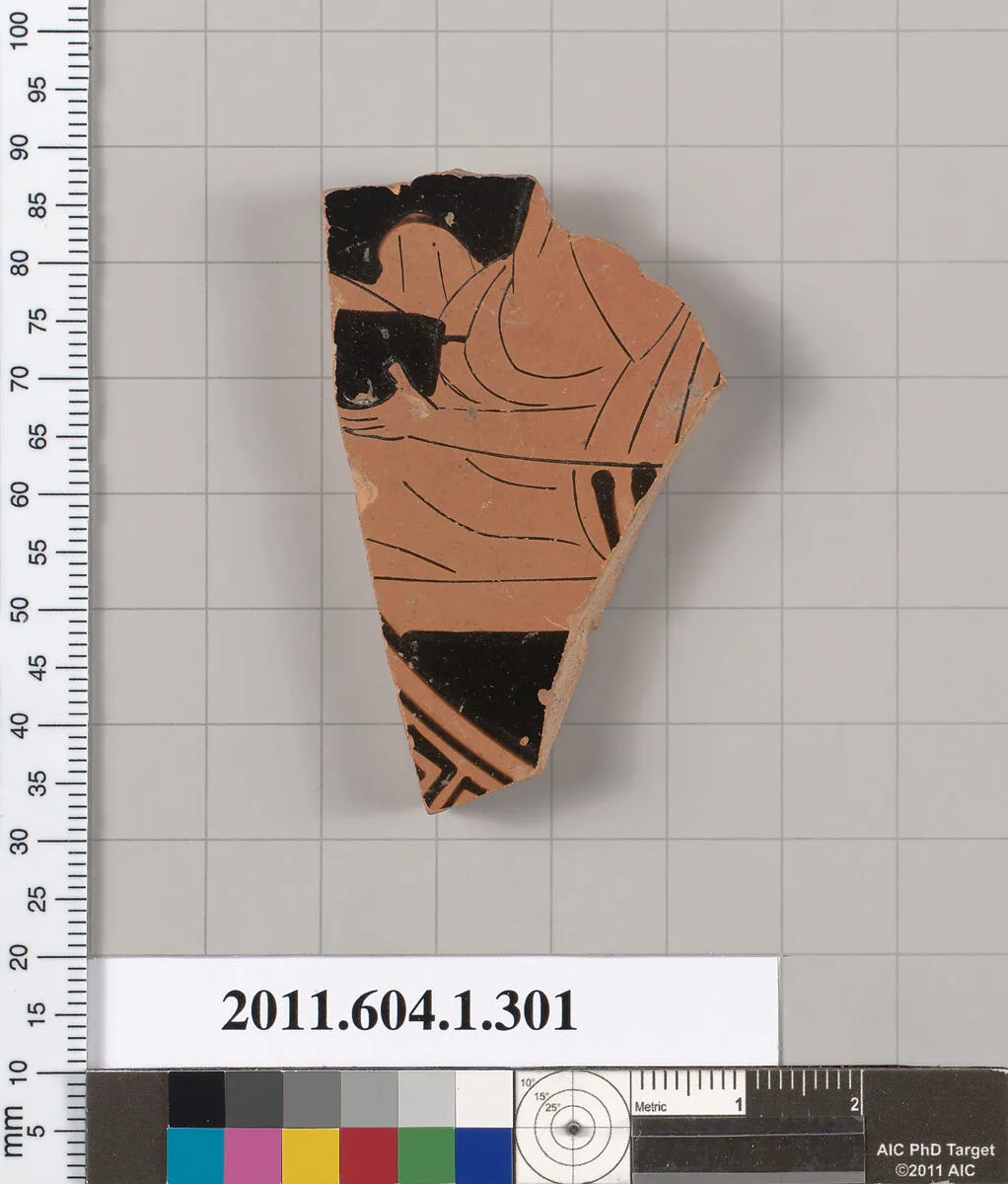 Terracotta fragment of a kylix (drinking cup) — Unknown