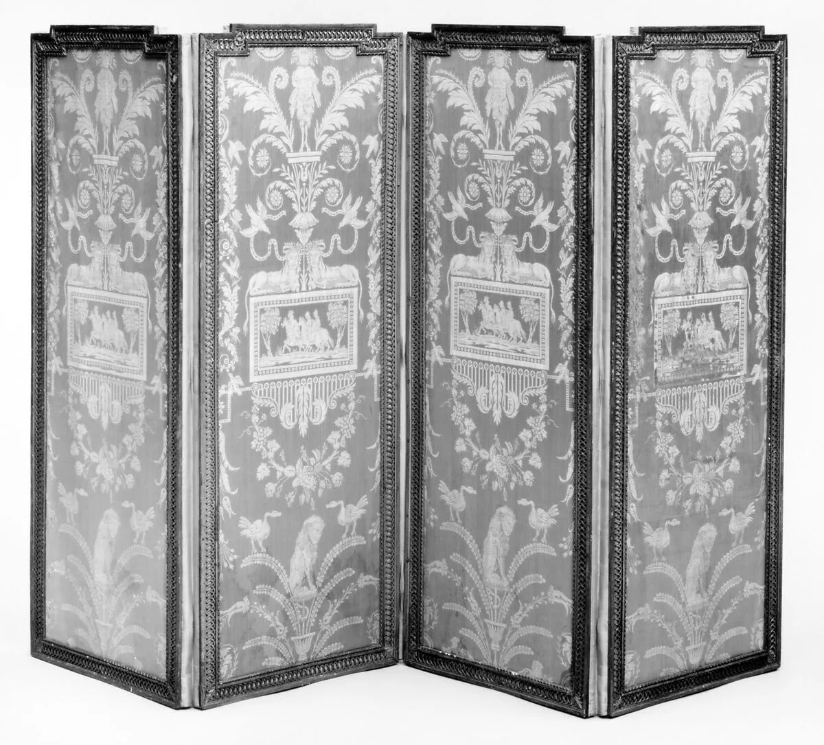 Four-leaf folding screen (Paravent) — Unknown